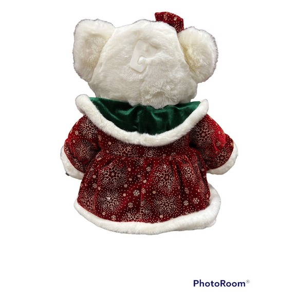2003 Snowflake Teddy Plush Girl Bear Christmas Holiday 22" - Picture 2 of 2